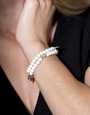 Stella Ambrata femme perle pierres semi-précieuses